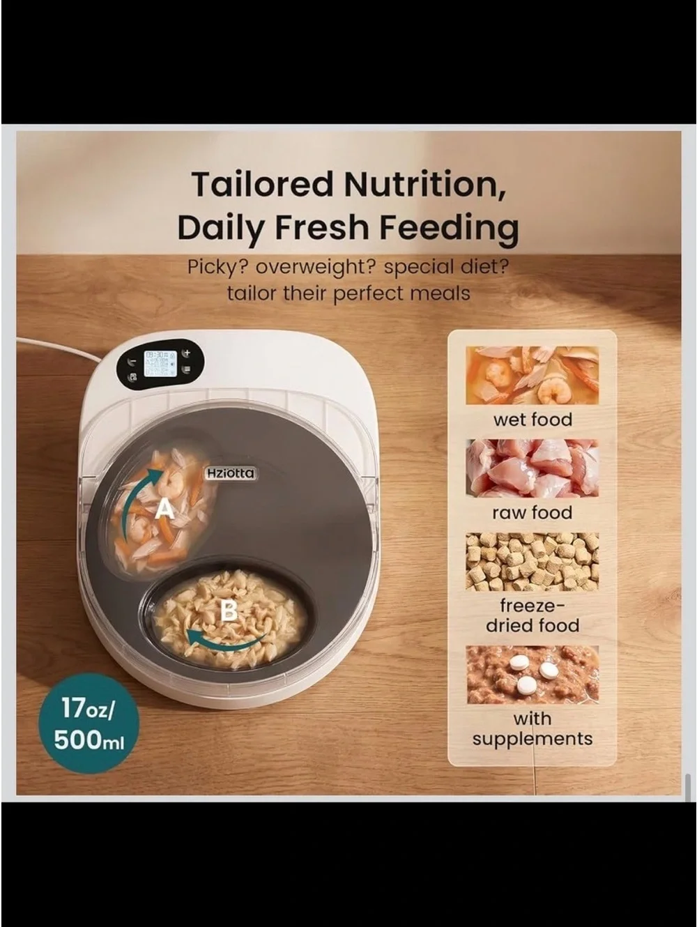 Automatic Cat Feeder - Semiconductor Cooling & 48HR Freshness/Timer - New in Box